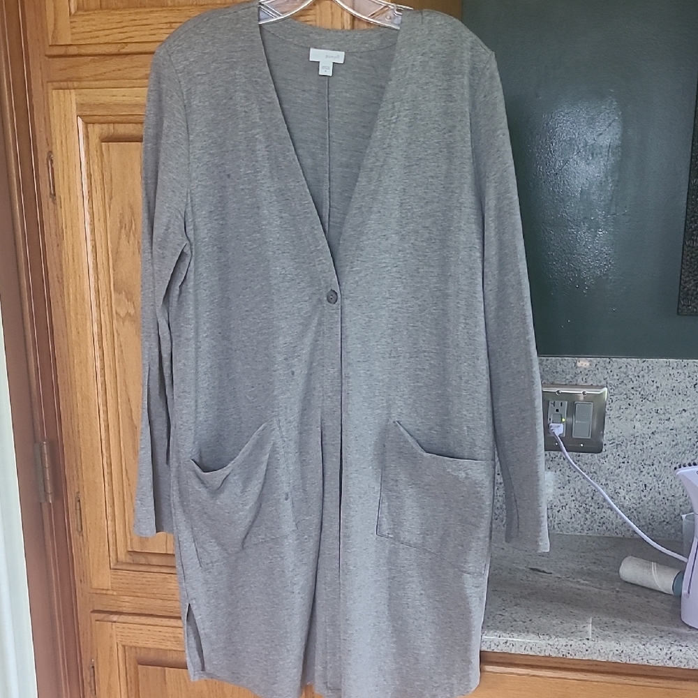 J. Jill Heather Gray Women's Cardigan Sz M